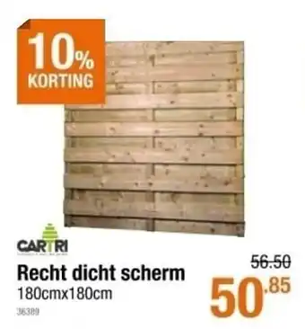 Recht dicht scherm 180x180cm