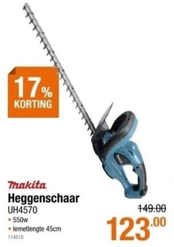 Makita heggenschaar uh4570