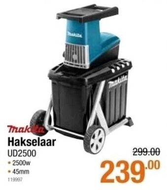 Cevo Makita hakselaar ud2500 aanbieding