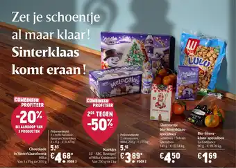 Delhaize Chocolade in Sinterklaasthema aanbieding