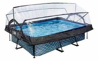 Dreamland EXIT zwembad met overkapping L 2,2 x B 1,5 x H 0,65 m Stone aanbieding