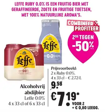Delhaize Alcoholvrij abdijbier aanbieding