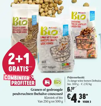 Delhaize Granen of gedroogde peulvruchten (behalve couscous) aanbieding
