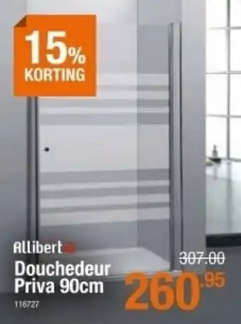 Douchedeur priva 90cm