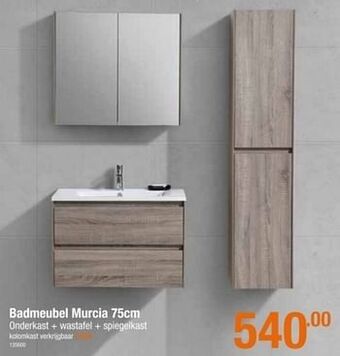 Badmeubel murcia 75cm