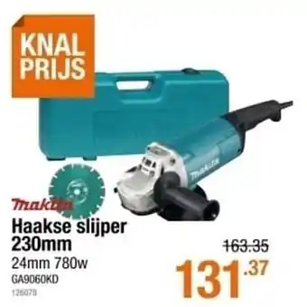 Makita haakse slijper 24mm 778w