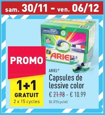 ALDI Ariel Capsules de lessive color aanbieding