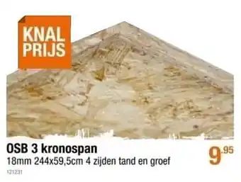 Osb 3 kronospan 18mm 244x59.5cm