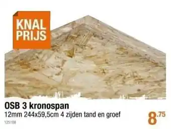 Osb 3 kronospan 12mm 244x59.5cm