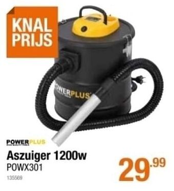 Cevo Powerplus aszuiger 1200w powx301 aanbieding