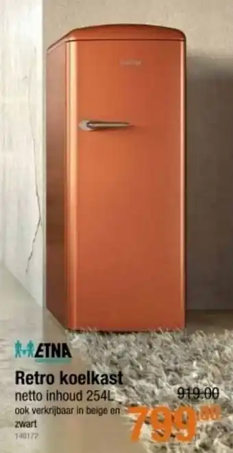 Retro koelkast 254L