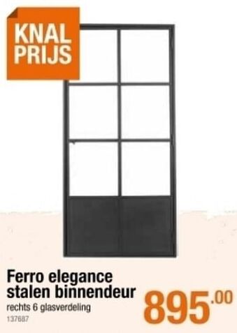 Ferro elegance stalen binnendeur
