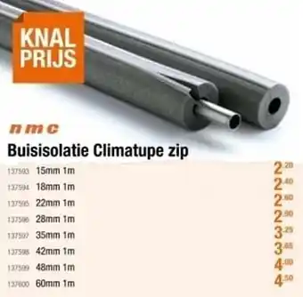Buisisolatie climatupe zip