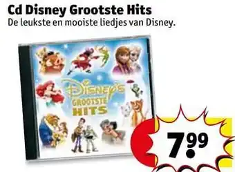 Kruidvat Cd disney grootste hits aanbieding