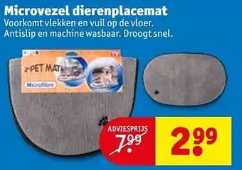 Kruidvat Microvezel dierenplacemat aanbieding