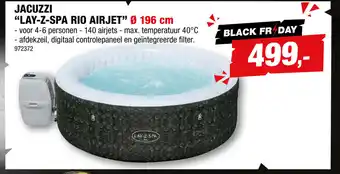 Hubo Lay-Z-Spa Jacuzzi Rio Airjet 196cm aanbieding