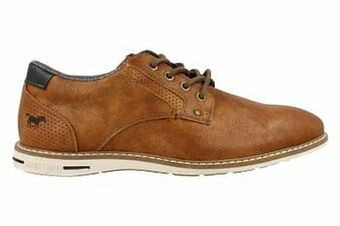 Berca Shoes Mustang Veterschoen Heren - Cognac aanbieding