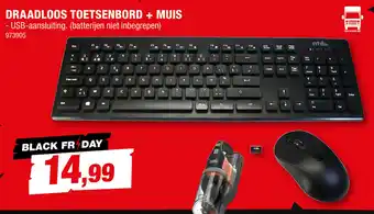 Draadloos toetsenbord + muis
