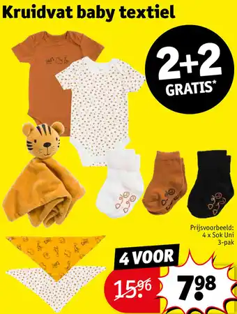 Kruidvat Baby textiel aanbieding