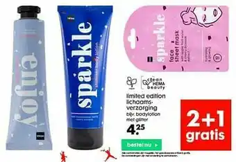 HEMA Bodylotion met glitter aanbieding