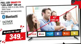 Hubo Denver Full LED Smart TV 43" | LDS-4369 aanbieding