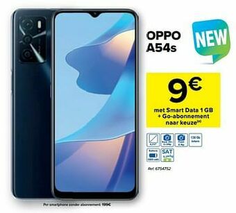 Carrefour Oppo a54s aanbieding
