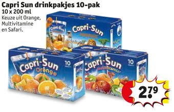 Kruidvat Capri Sun drinkpakjes 10-pak 10x200ml aanbieding