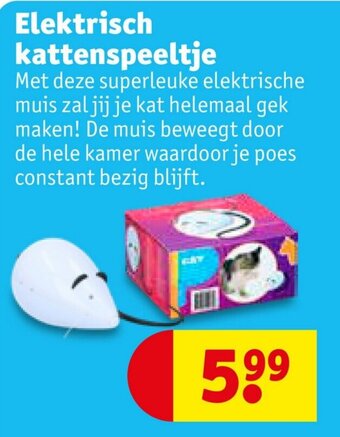 Kruidvat Elektrisch kattenspeeltje aanbieding