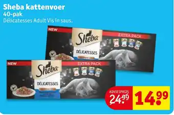 Kruidvat Sheba kattenvoer 40-pak aanbieding