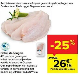Carrefour Market Gekuiste tongen aanbieding