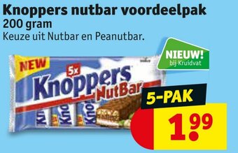 Kruidvat Knoppers nutbar voordeelpak 200 gram aanbieding