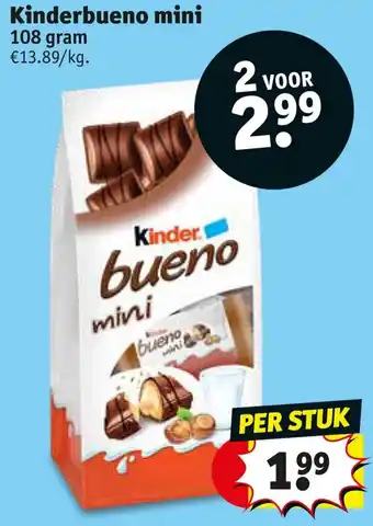 Kruidvat Kinderbueno mini 108 gram aanbieding