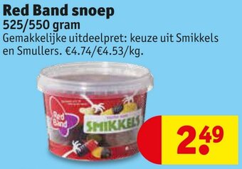Kruidvat Red Band snoep 525/550 gram aanbieding
