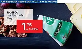 Alvo Rambol met fijne kruiden 100g aanbieding