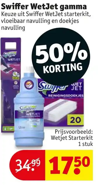 Kruidvat Swiffer WetJet gamma aanbieding