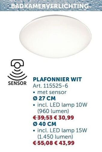Zelfbouwmarkt Plafonnier wit aanbieding
