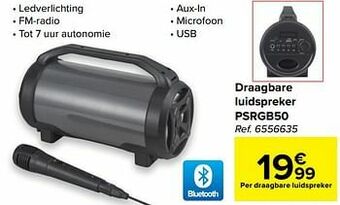 Carrefour Poss draagbare luidspreker psrgb50 aanbieding