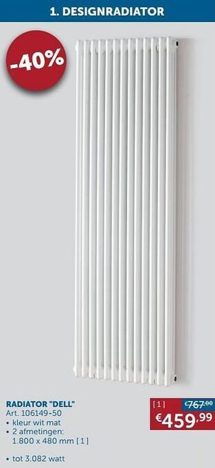 Zelfbouwmarkt Radiator dell aanbieding