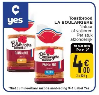 Cora Toastbrood LA BOULANGERE aanbieding