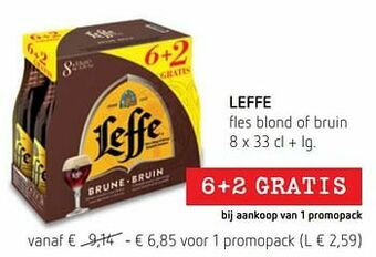Leffe fles blond of bruin