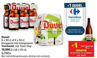 Carrefour Clip tripel hop aanbieding