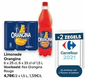 Fles orangina rouge