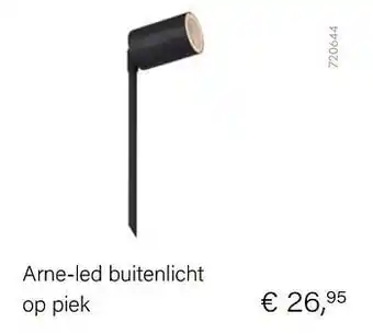 Arne-led buitenlicht op piek