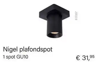Multi bazar Nigel plafondspot 1 spot gu10 aanbieding