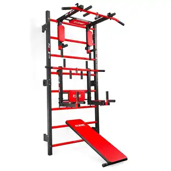 Decathlon Trainingsset muurbeugels met dipstation + optrekstang + bankje aanbieding