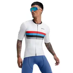 Decathlon Heren Wielrennen wielershirt korte mouw M2 Westfalia SIROKO Wit aanbieding