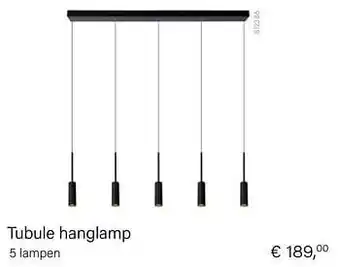 Tubule hanglamp 5 lampen