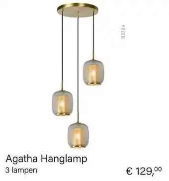 Multi bazar Agatha hanglamp 3 lampen aanbieding