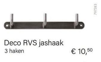 Multi bazar Deco rvs jashaak 3 haken aanbieding