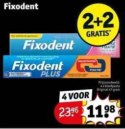 Kruidvat Fixodent aanbieding